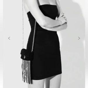 Rebecca Minkoff Edie fringe suede bag rhinestone purse micro blogger favorite